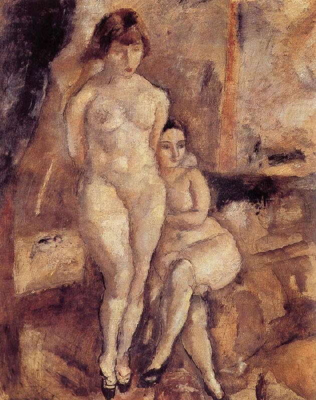 Jules Pascin Two model in the studio china oil painting image
